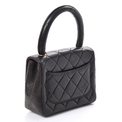 Chanel Lambskin Mini Kelly Flap Bag Black 4 of 16