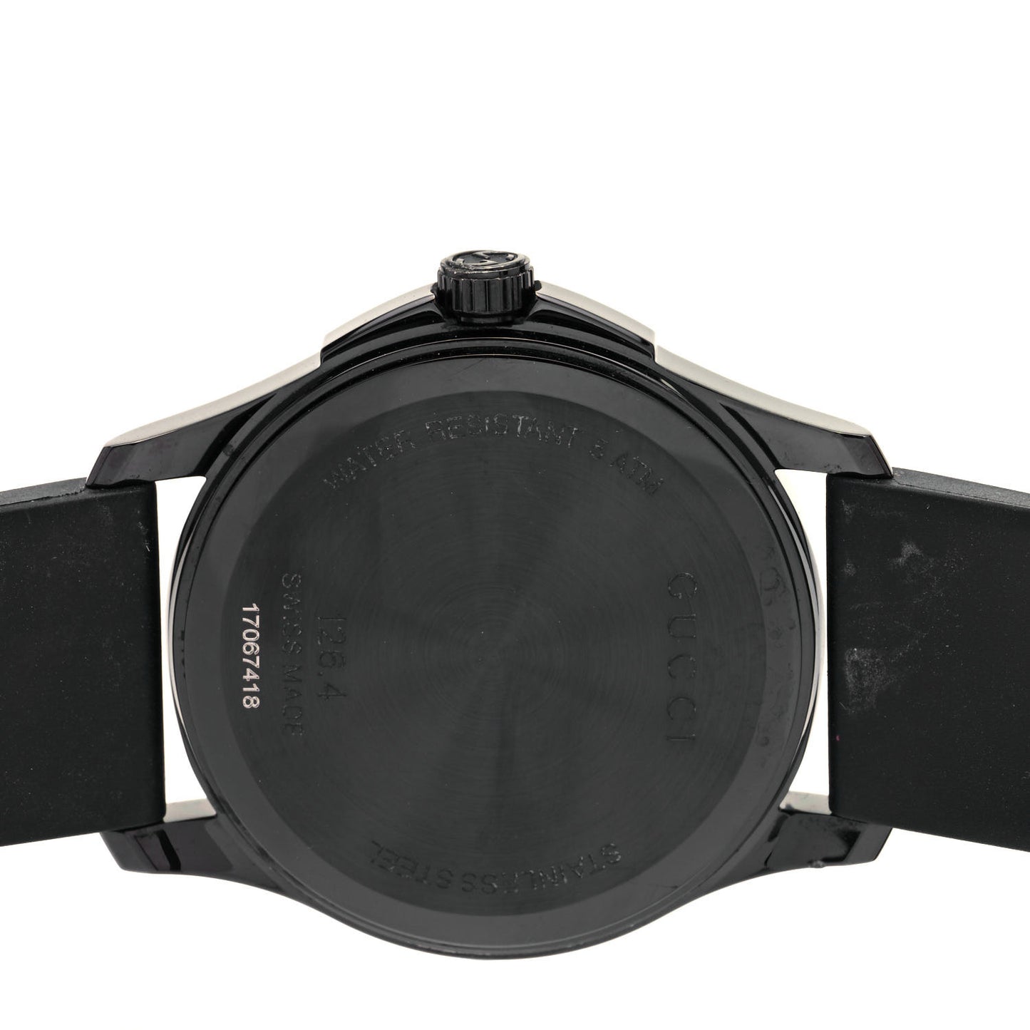 PVD Stainless Steel Rubber 38mm G-Timeless Angry Cat Quartz Watch Black