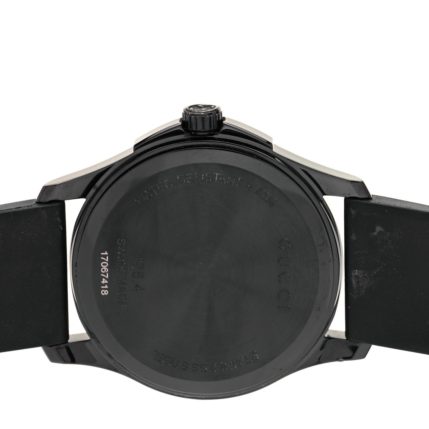 Gucci PVD Stainless Steel Rubber 38mm G-Timeless Angry Cat Quartz Watch Black 4 of 5