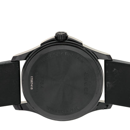 Gucci PVD Stainless Steel Rubber 38mm G-Timeless Angry Cat Quartz Watch Black 4 of 5