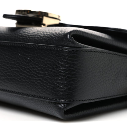 Gucci Dollar Calfskin Interlocking G Crossbody Bag Black 10 of 11