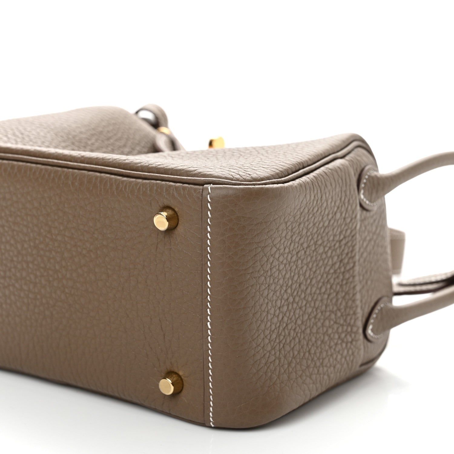 Hermes Taurillon Clemence Mini Lindy 20 Etoupe 10 of 11