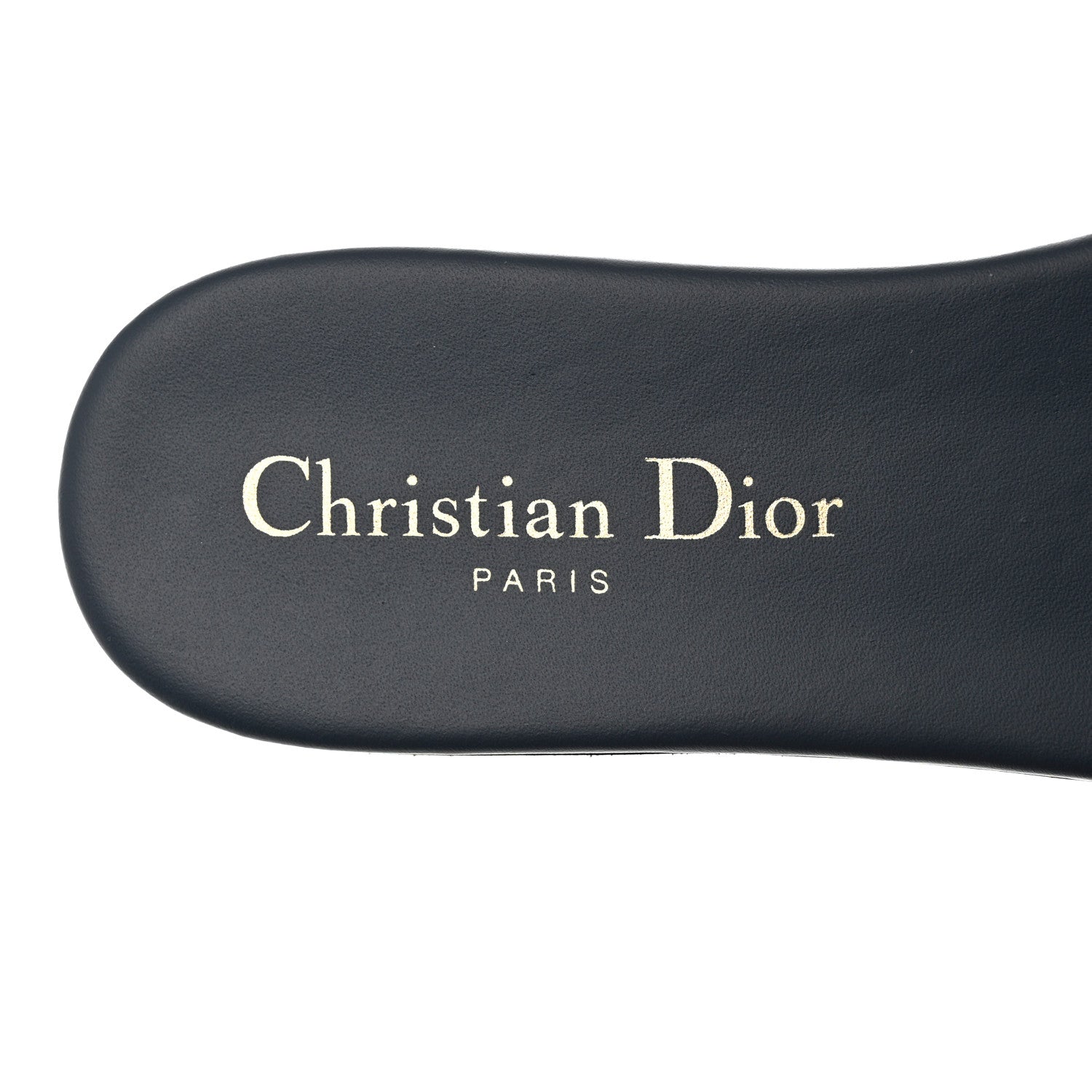 Christian Dior Calfskin D-Club Mule Sandal 36.5 Dark Denim 7 of 8