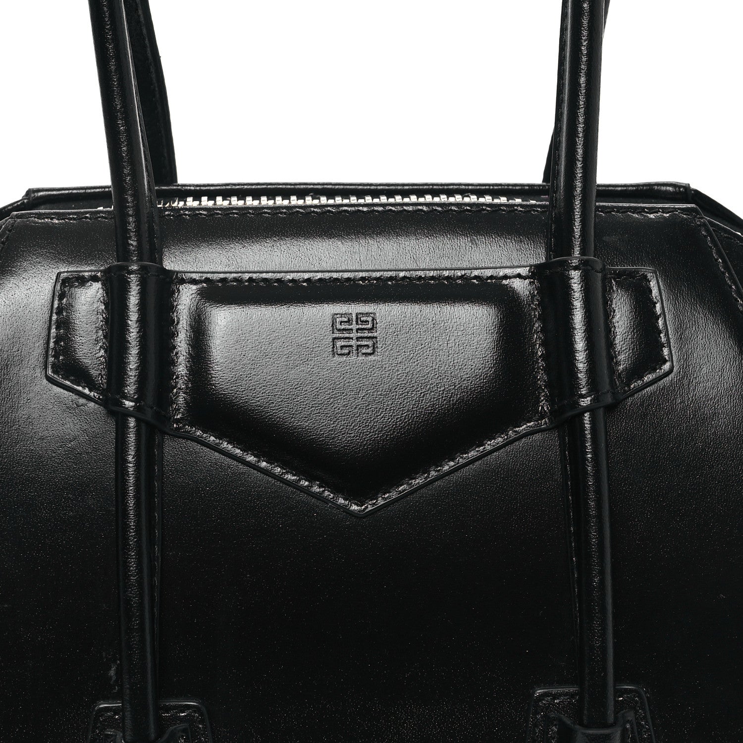 Givenchy Box Calfskin Mini Lock Antigona Shoulder Bag Black 7 of 11