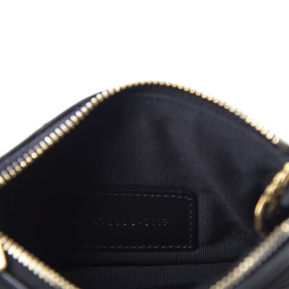 Saint Laurent Calfskin Matelasse Monogram Key Pouch Black 7 of 7