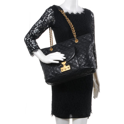 Marc Jacobs Leather Quilted Astor Shoulder Bag Black 2 of 26
