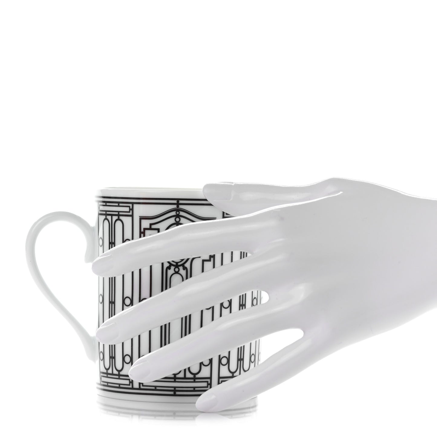 Porcelain H Deco Mug