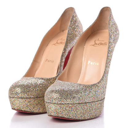 Christian Louboutin Glitter Bibi 140 Pumps 39 Gold 3 of 11