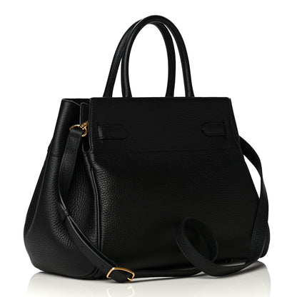 Mulberry Classic Grain Calfskin Belted Bayswater Tote Black 10 of 20