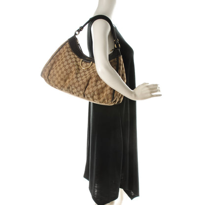 Gucci Monogram Large D Gold Hobo Dark Brown 2 of 7