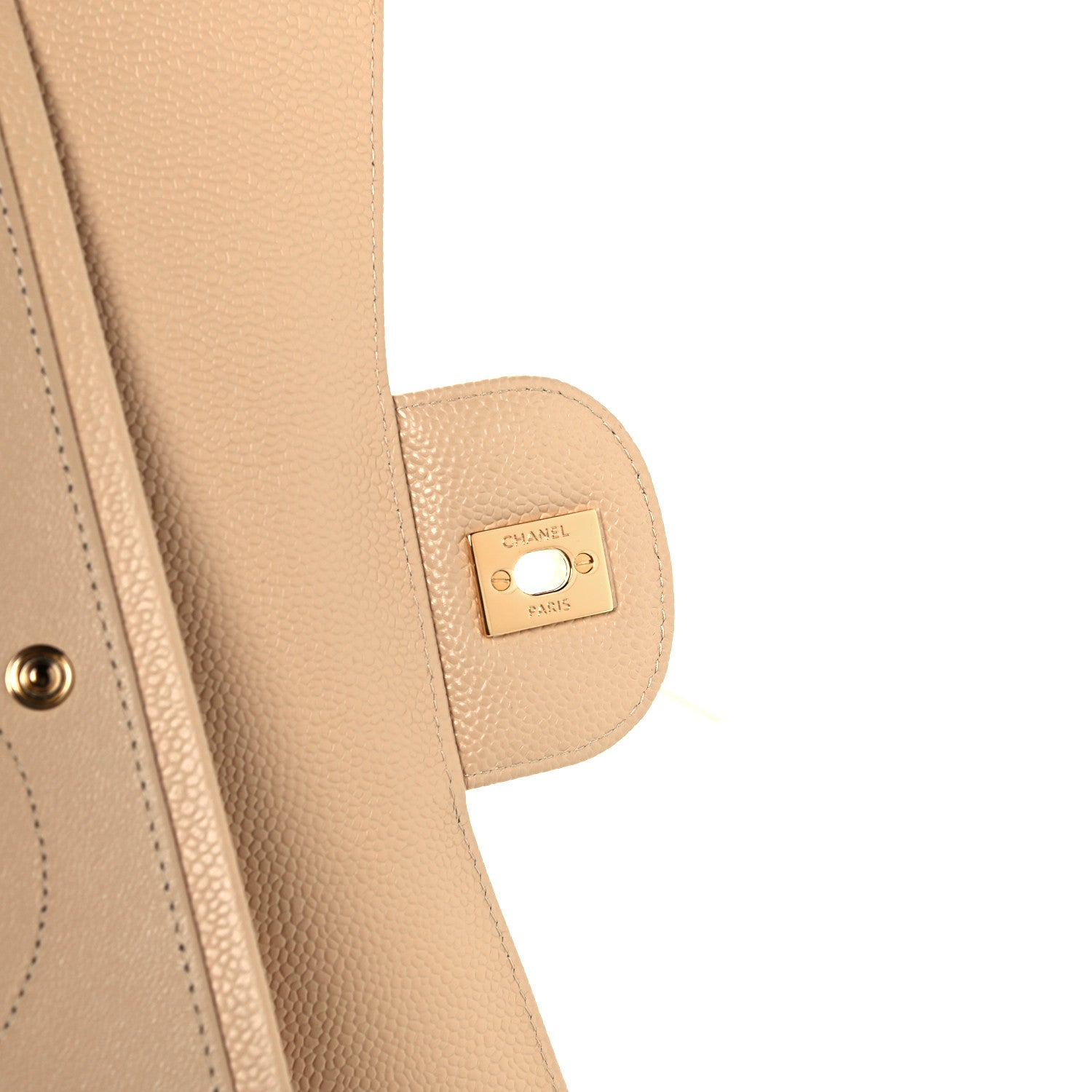 Chanel Caviar Quilted Jumbo Double Flap Beige Clair 8 of 12