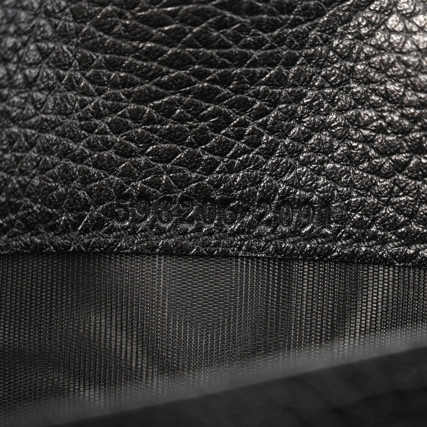 Pebbled Calfskin Large Soho Continental Wallet Black