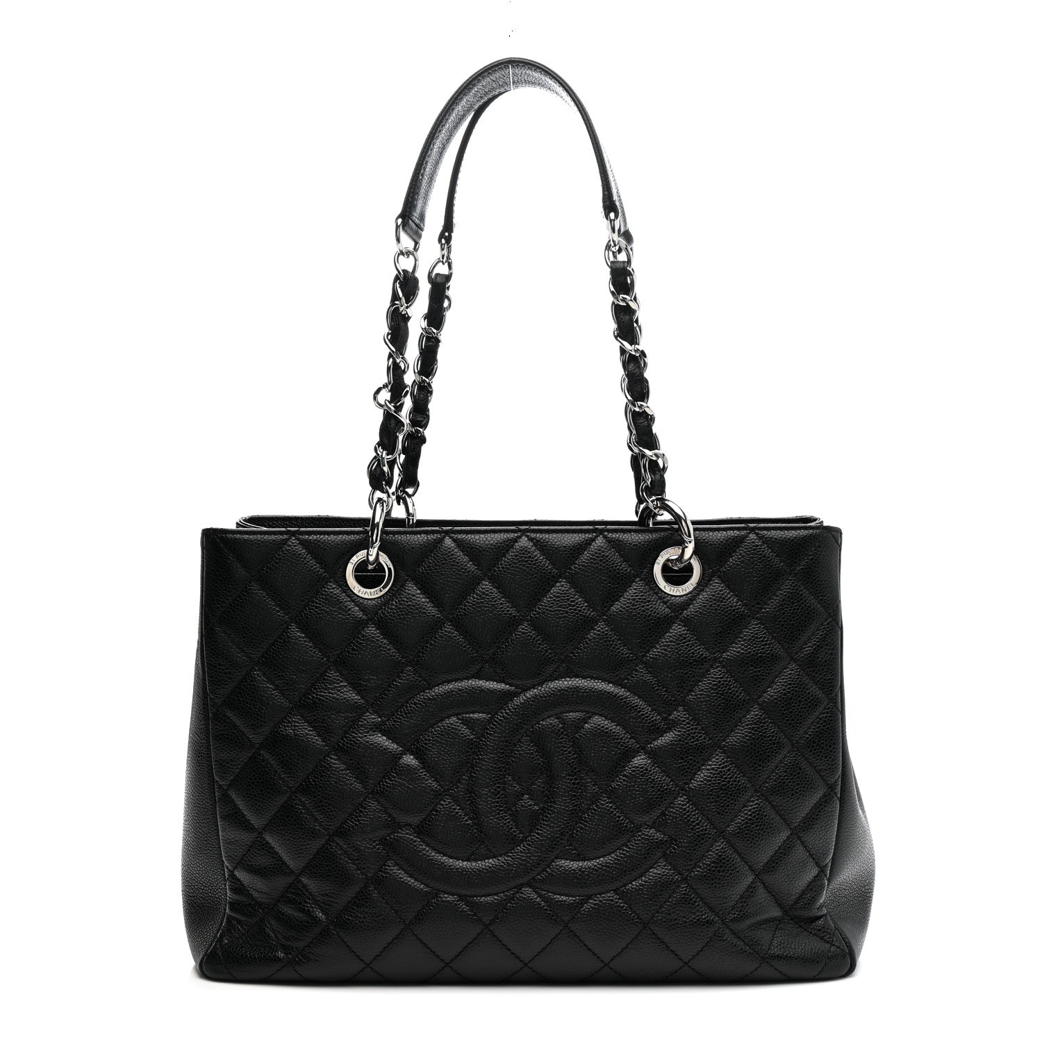 Chanel Caviar Quilted Grand Shopping Tote GST Black 1 of 12