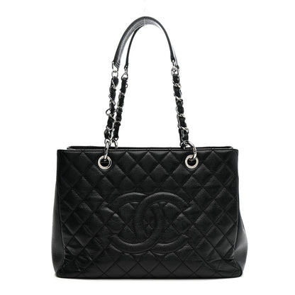 Chanel Caviar Quilted Grand Shopping Tote GST Black 1 of 12