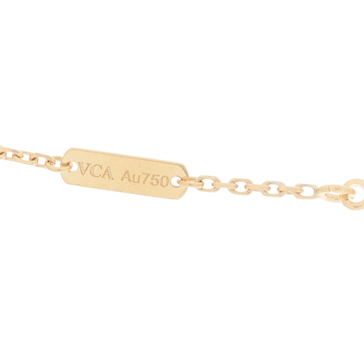 Van Cleef & Arpels VAN CLEEF &amp; ARPELS 18K Yellow Gold Black Onyx Vintage Alhambra Pendant Necklace 4 of 6