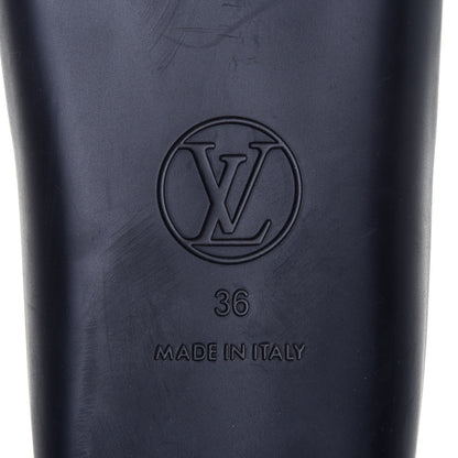 Louis Vuitton Metallic Calfskin Monogram Logo Sunbath Slide Sandals 36 6 of 8