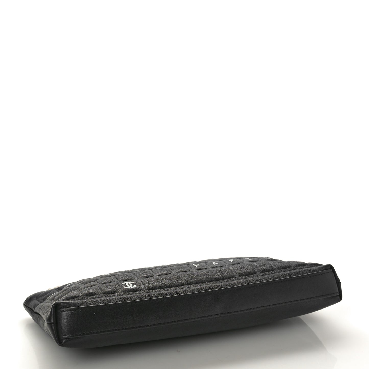 Metallic Calfskin Keyboard Pouch Black