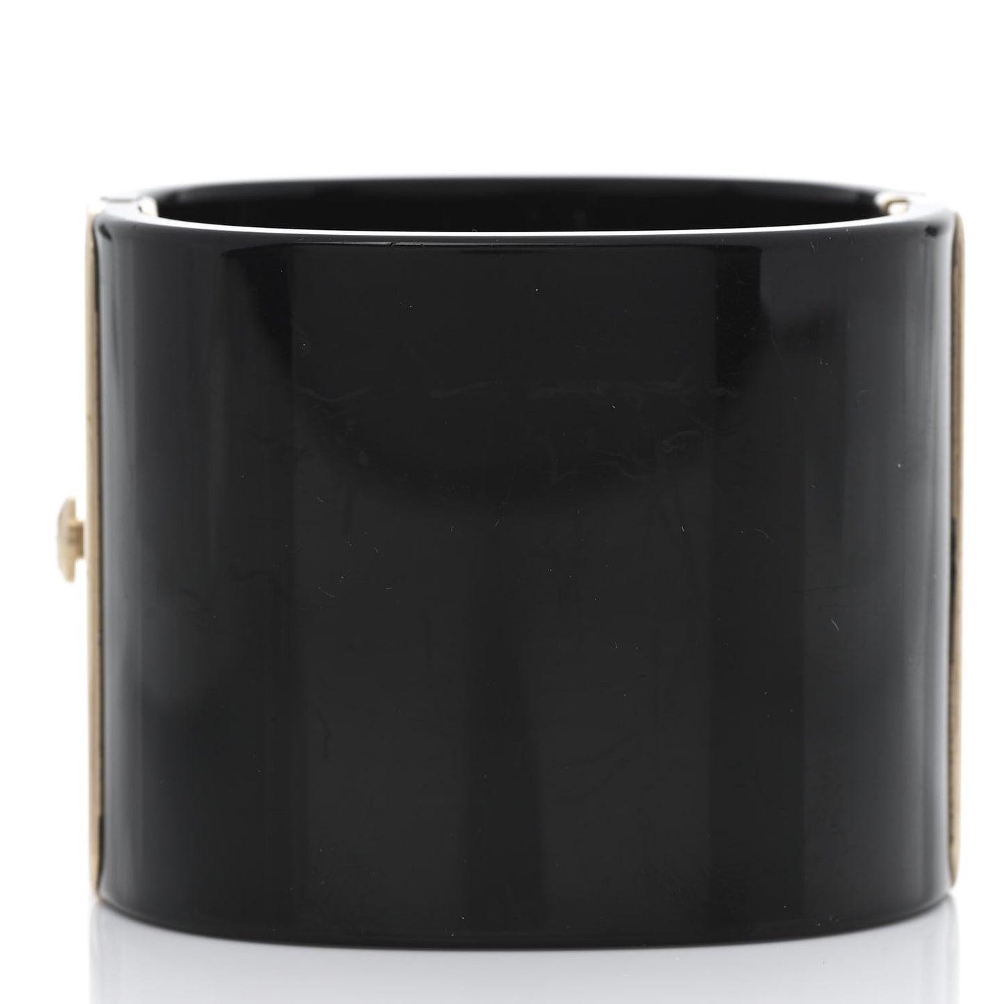 Resin Crystal CC Cuff Black Gold