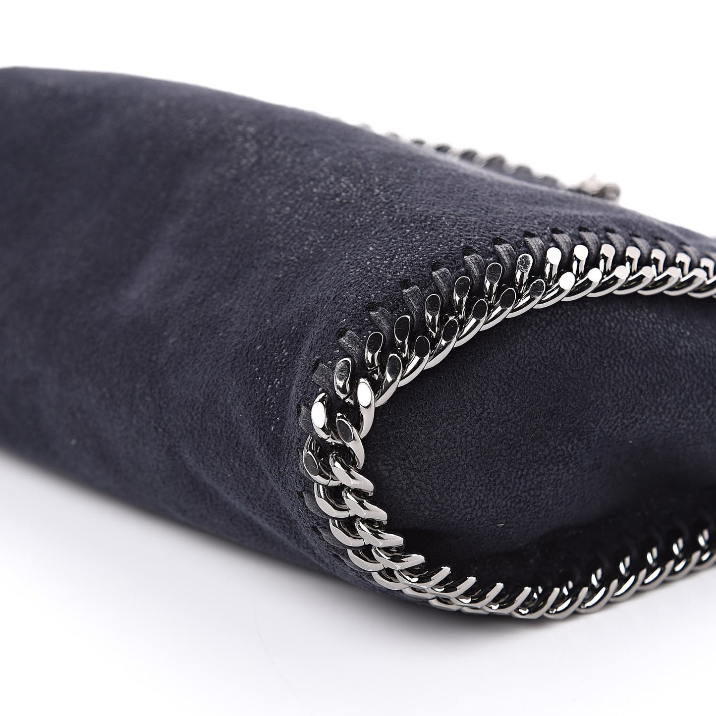 Shaggy Deer Mini Falabella Fold Over ToteNavy