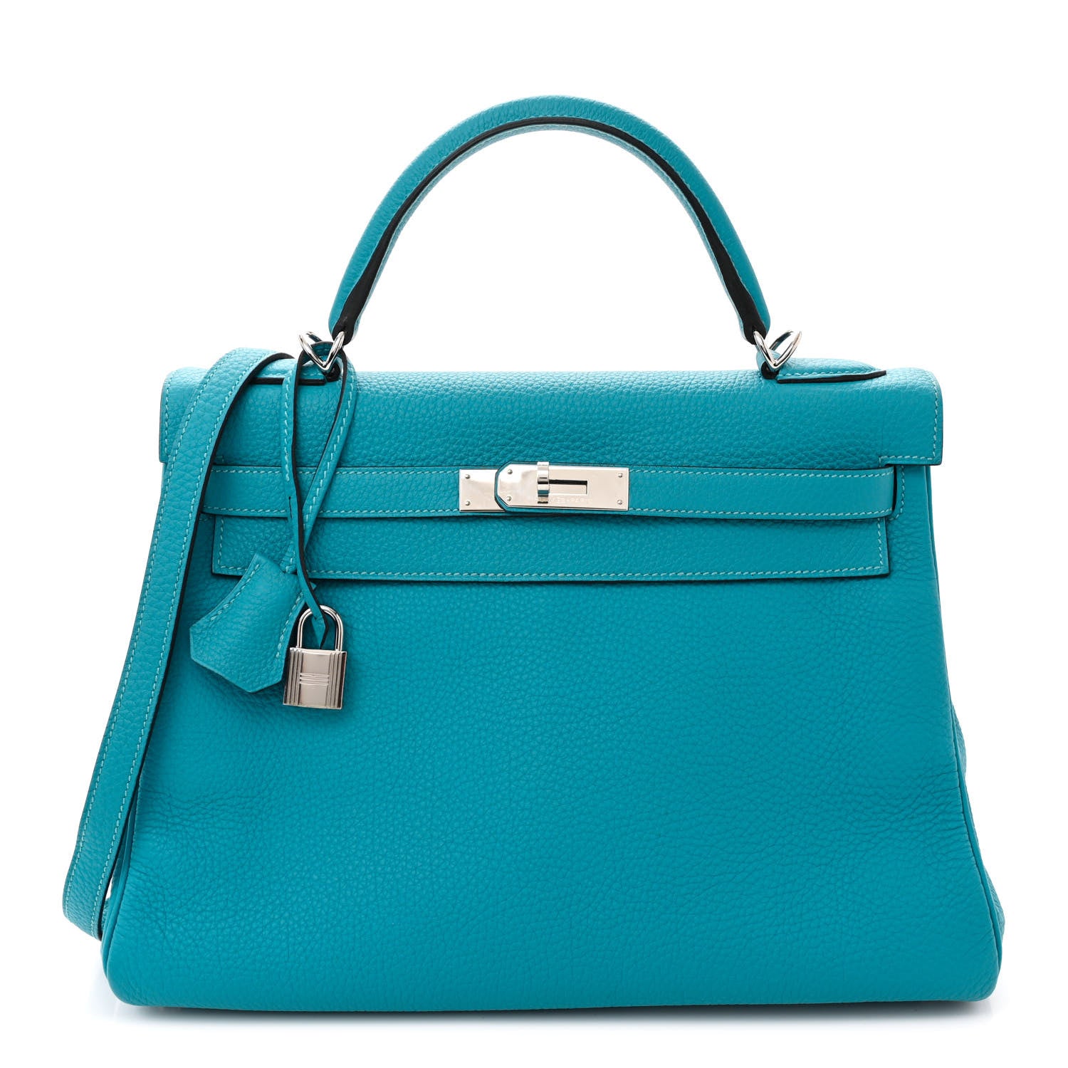 Hermes Togo Kelly Retourne 32 Turquoise 1 of 14