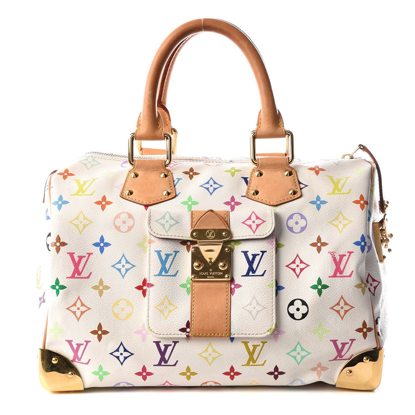 Monogram Multicolor Speedy 30 White