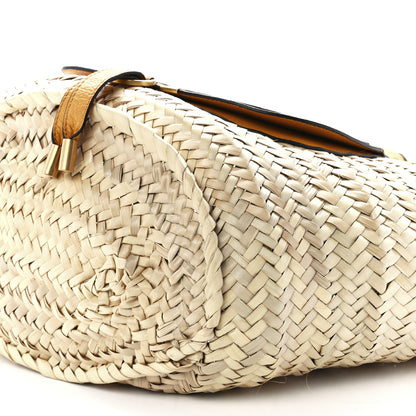Chloe Raffia Small Grain Calfskin Medium Marcie Basket Yellow 11 of 11