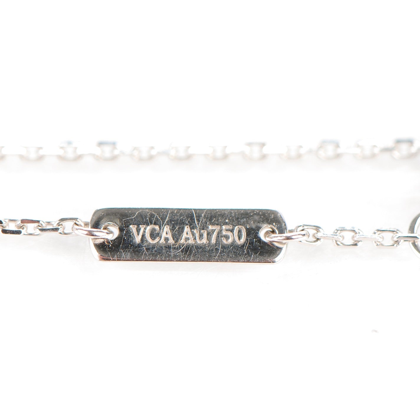 Van Cleef & Arpels 18K White Gold Diamond Sweet Alhambra Bracelet 5 of 7