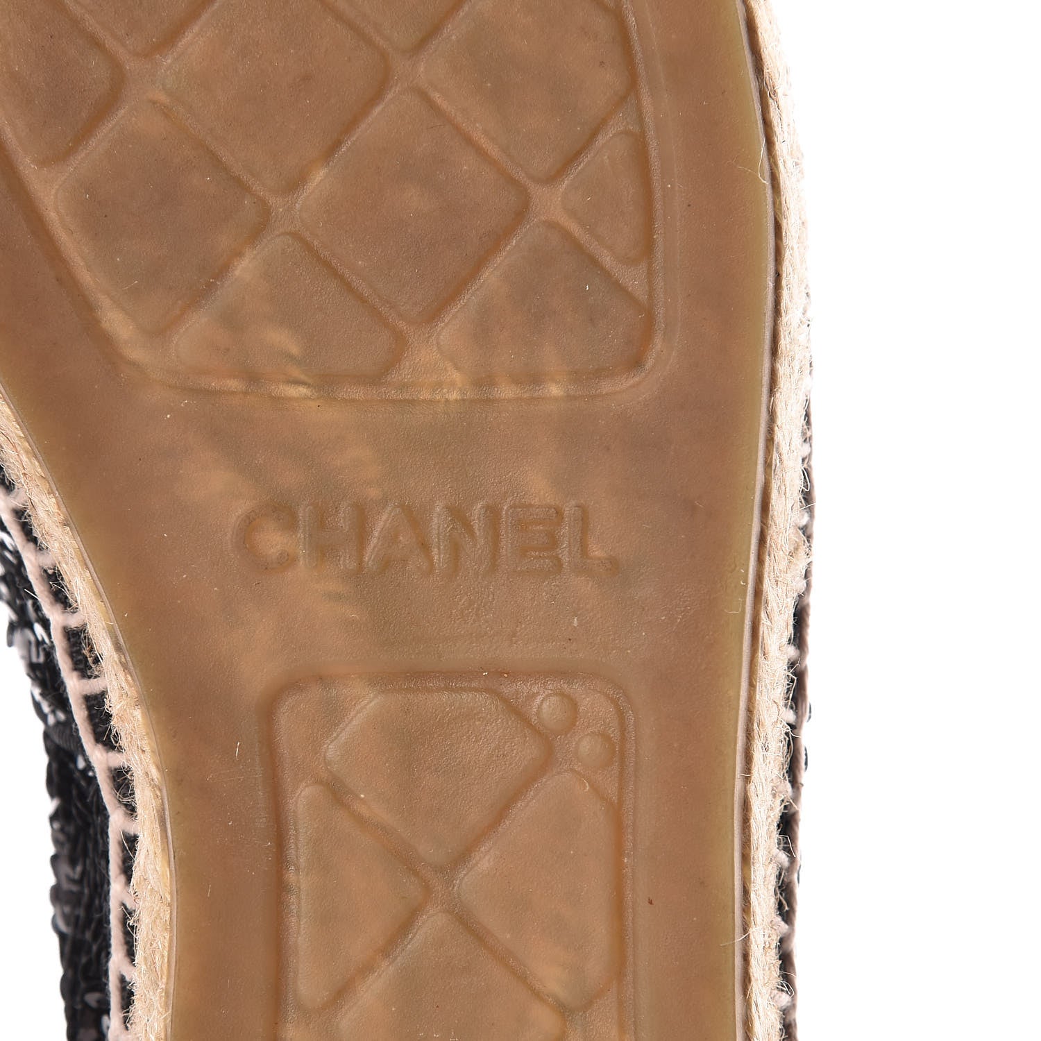 Chanel Patent Sequin CC Espadrilles 40 Black 6 of 13
