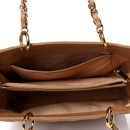 Chanel Caviar Quilted Grand Shopping Tote GST Beige 5 of 10