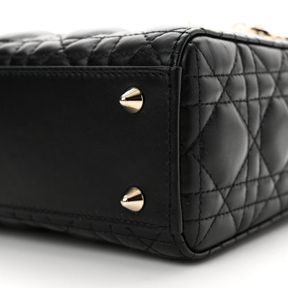 Christian Dior Lambskin Cannage Small My ABCDior Lady Dior Black 10 of 11