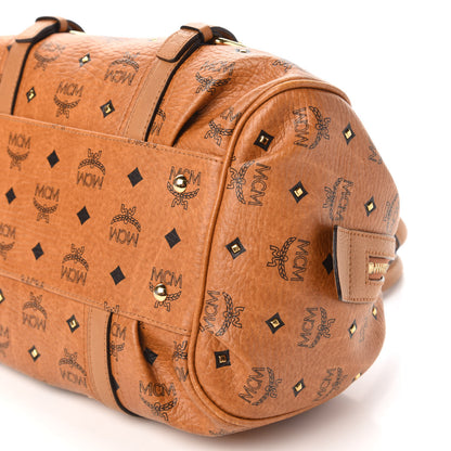 MCM Visetos Medium Essentials Shoulder Bag Cognac 7 of 9