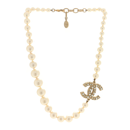 Chanel Pearl CC 100th Anniversary Necklace Light Gold 3 of 5