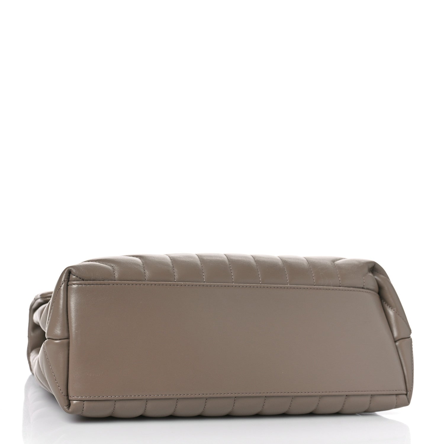 Saint Laurent Calfskin Y Quilted Monogram Medium Loulou Chain Satchel Taupe 3 of 8
