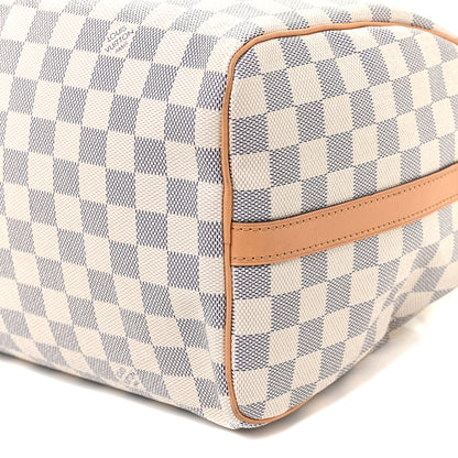 Louis Vuitton Damier Azur Braided Speedy Bandouliere 30 Blue 10 of 11