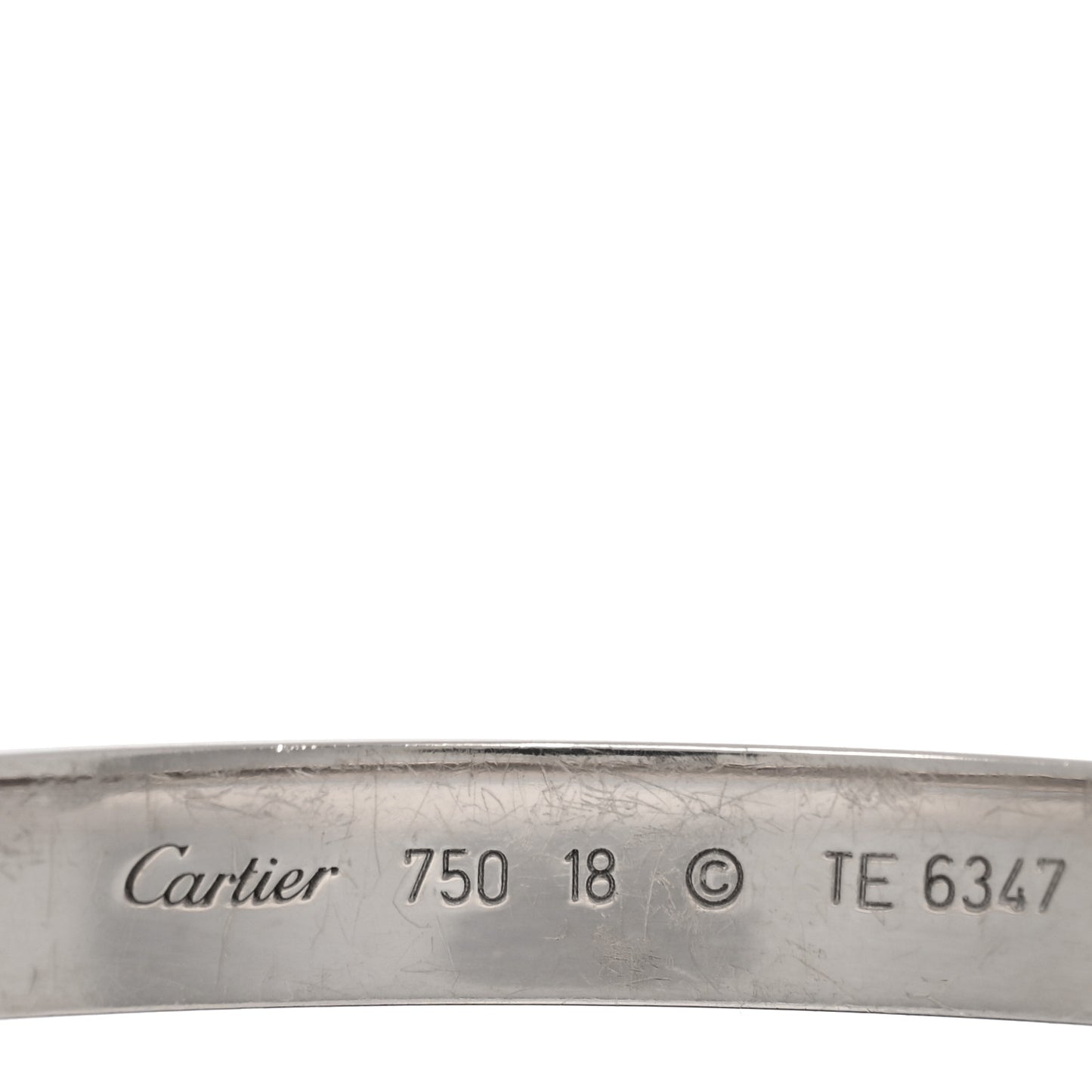 18K White Gold LOVE Bracelet 18