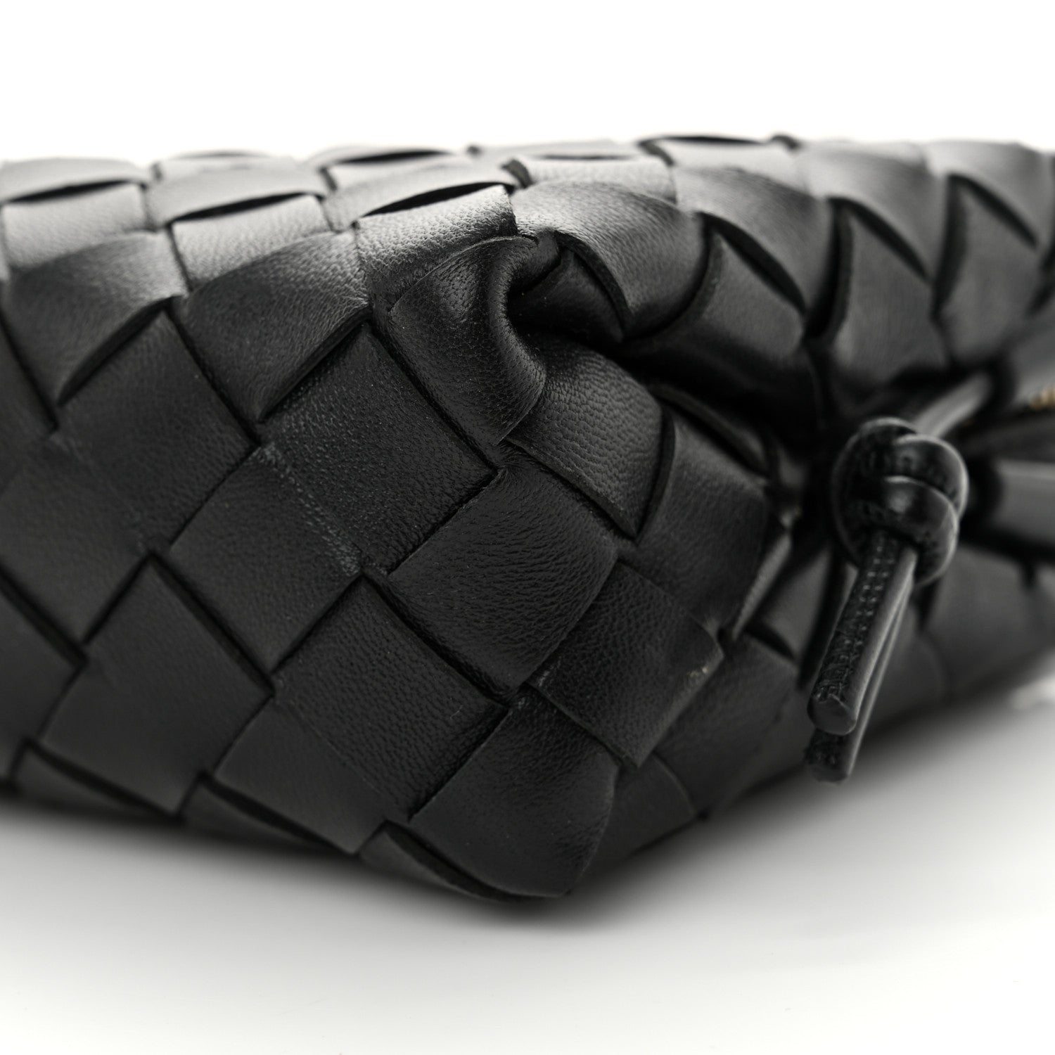 Bottega Veneta Nappa Intrecciato Loop Baguette Bag Black 9 of 9