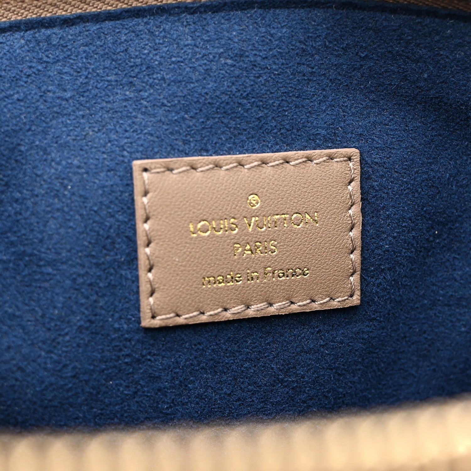 Louis Vuitton Lambskin Embossed Monogram Coussin MM Taupe 7 of 11