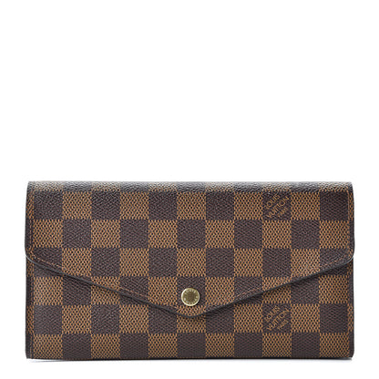 Louis Vuitton Damier Ebene Sarah Wallet NM 1 of 7
