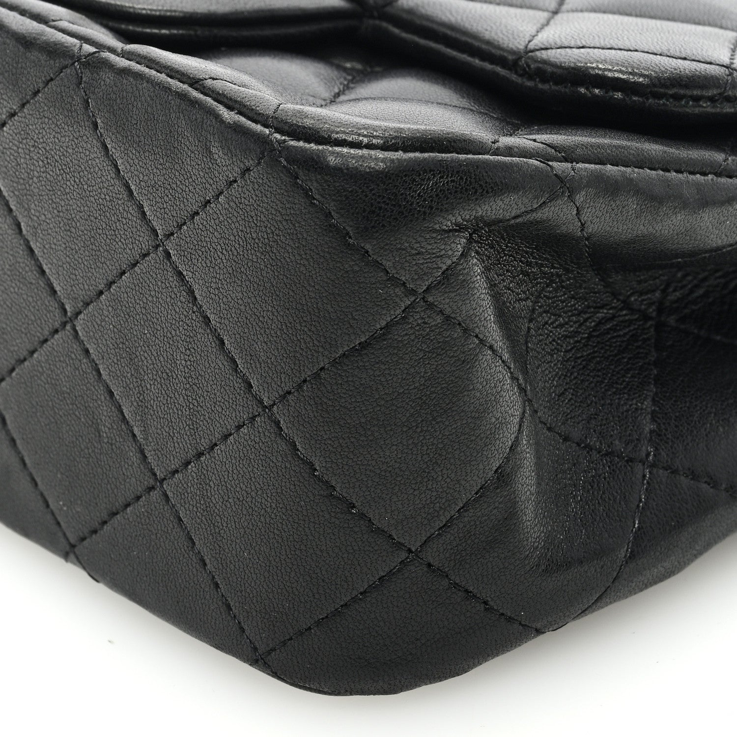 Chanel Lambskin Quilted Mini Square Flap Black 10 of 10