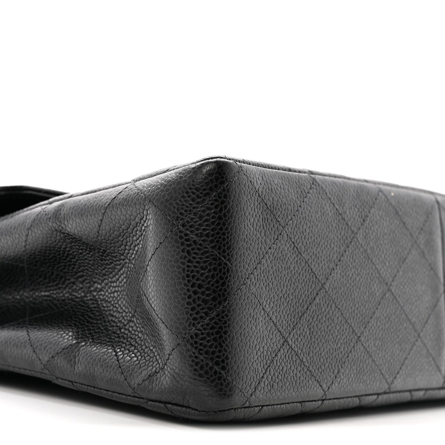 Caviar Jumbo Single Flap Black