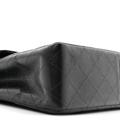 Chanel Caviar Jumbo Single Flap Black 9 of 13