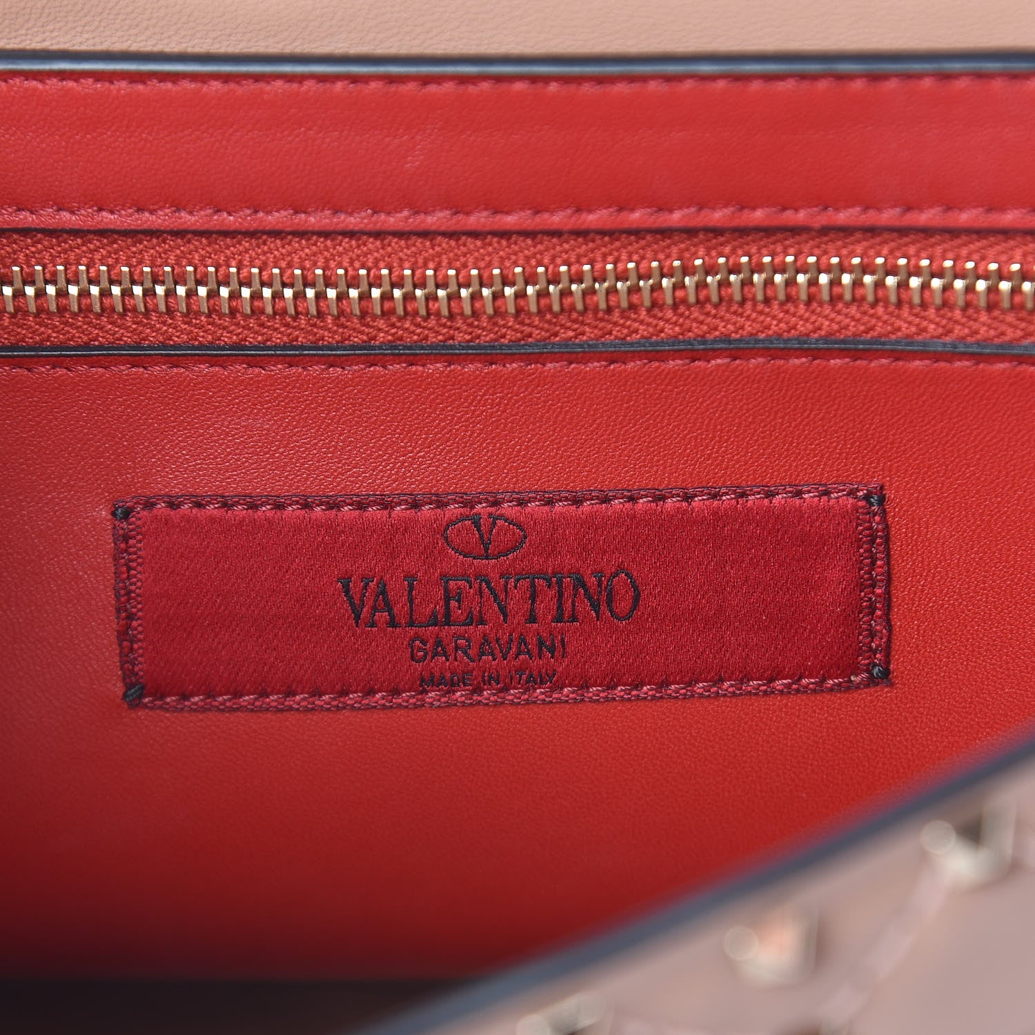 Valentino Garavani Nappa Large Rockstud Spike Shoulder Bag Soft Noisette 7 of 15