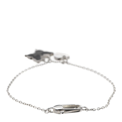Gucci Sterling Silver Trademark Heart Butterfly Bracelet 3 of 7