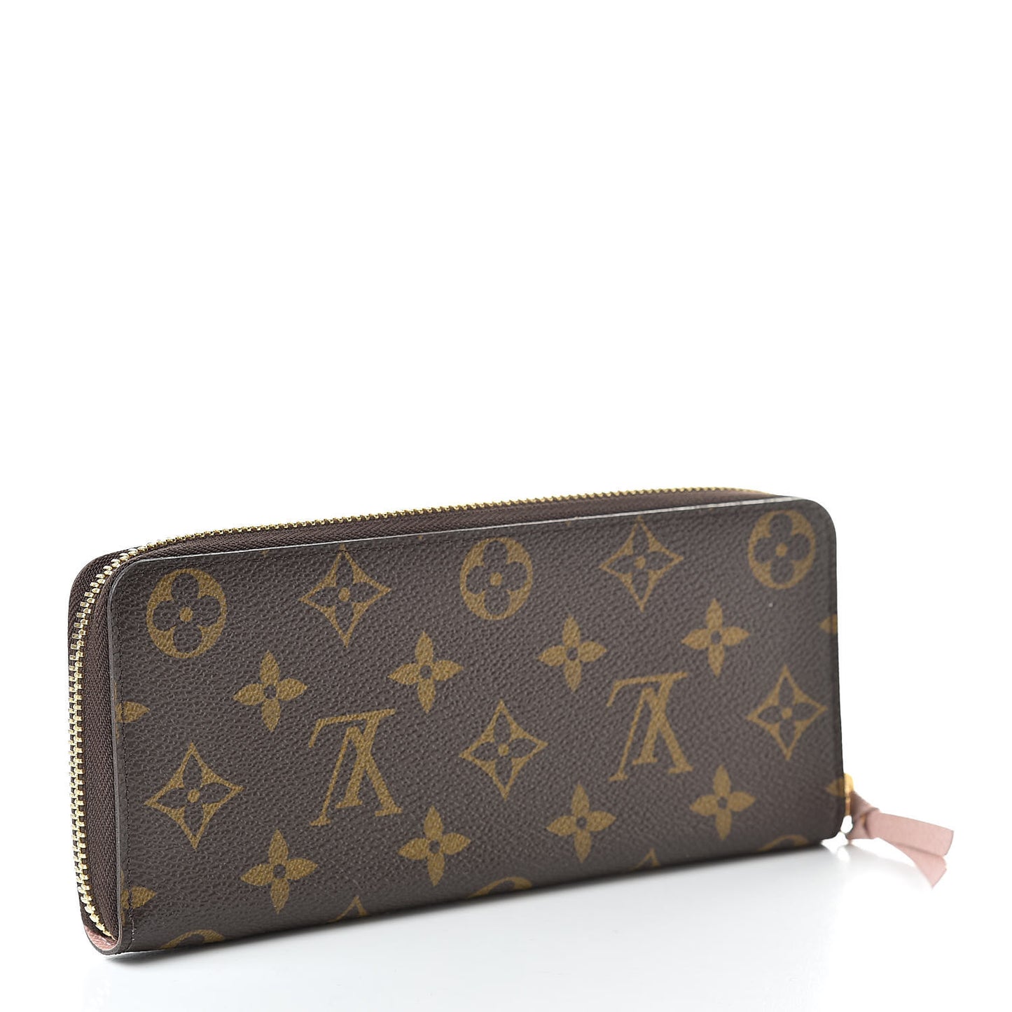 Monogram Clemence Wallet Rose Ballerine