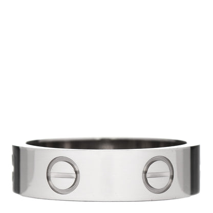Cartier 18K White Gold 5.5mm LOVE Ring 54 7 3 of 6
