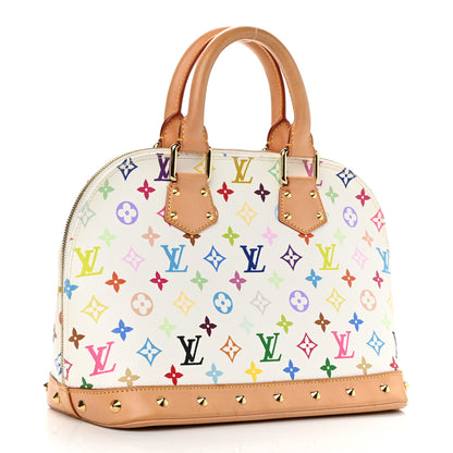 Louis Vuitton Monogram Multicolor Alma White 3 of 10