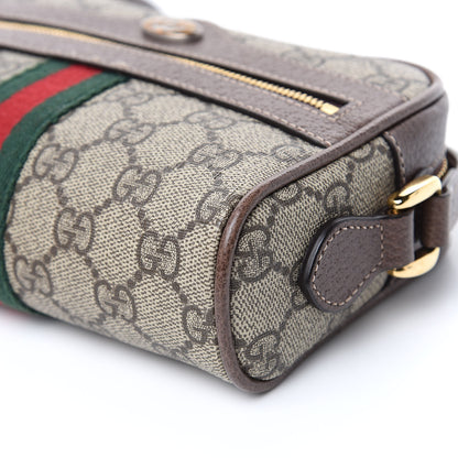 Gucci GG Supreme Monogram Web Mini Ophidia Shoulder Bag Brown 9 of 9