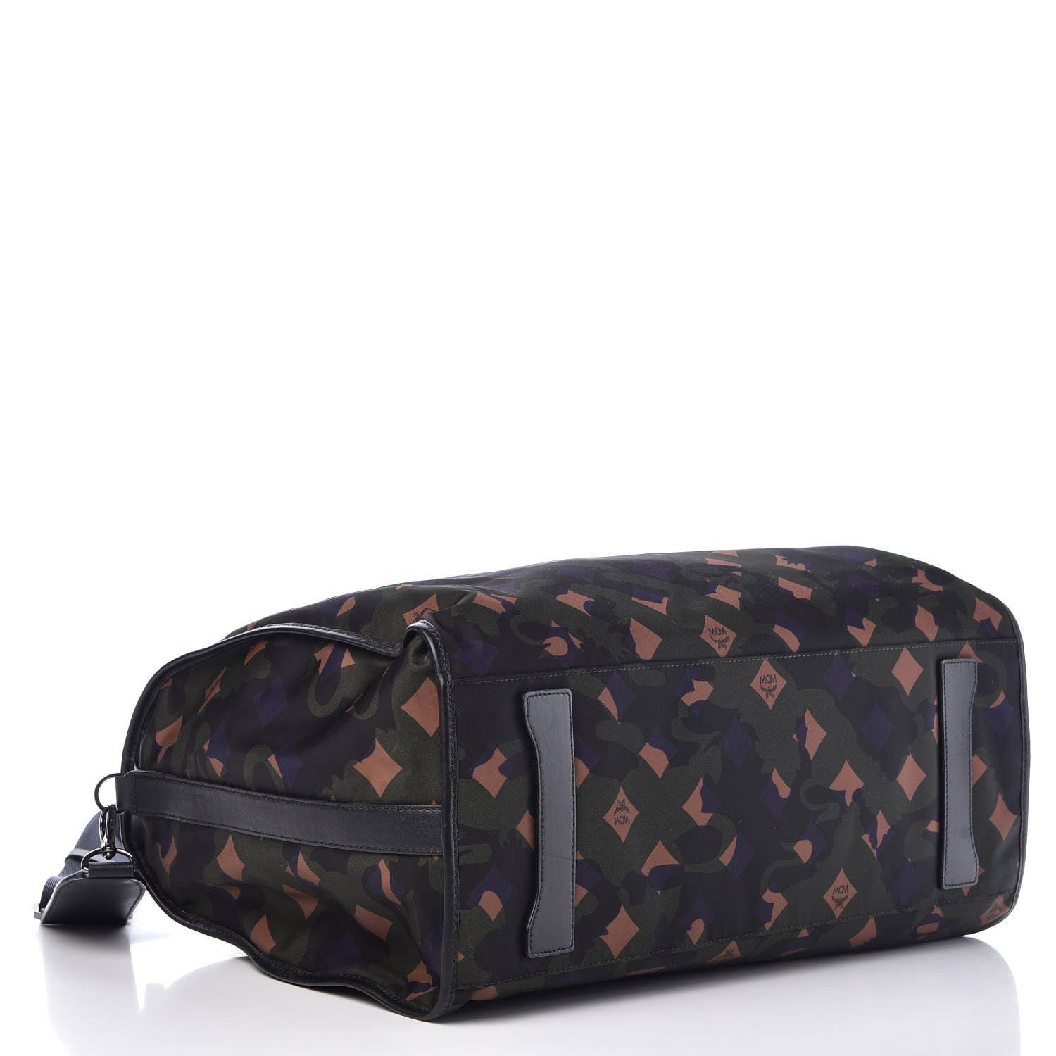MCM Nylon Camo Dieter Weekender Loden Green 4 of 9