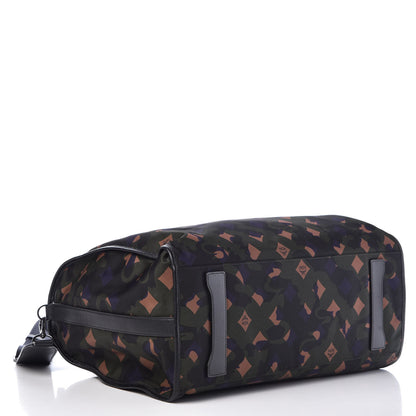 MCM Nylon Camo Dieter Weekender Loden Green 4 of 9