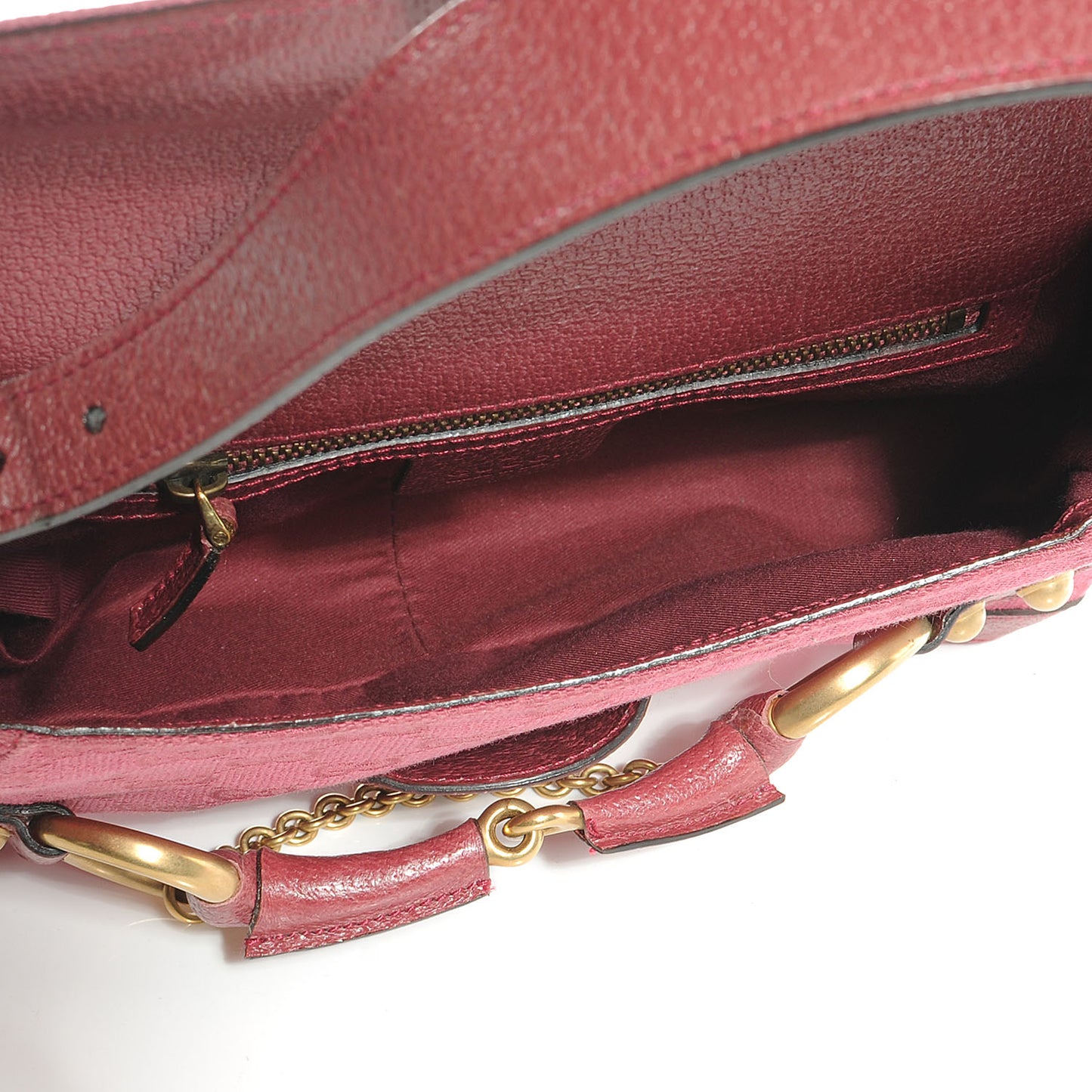 Monogram Horsebit Chain Flap Bag Fuchsia
